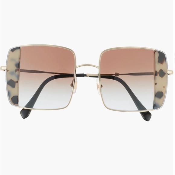 Miu Miu | MU 56VS Core Collection Sunglasses in Pink Gold/Pink Havana, Gradient - Picture 3 of 14